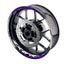 For Kawasaki ZX6RR Ninja ZX600 Logo MOTO 17 inch Rim Wheel Stickers GP01 Racing Check.