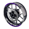 For Kawasaki ZX6RR Ninja ZX600 Logo MOTO 17 inch Rim Wheel Stickers GP01 Racing Check.