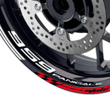 For Ducati 959 Panigale Logo MOTO 17 inch Rim Wheel Stickers GP01 Racing Check.