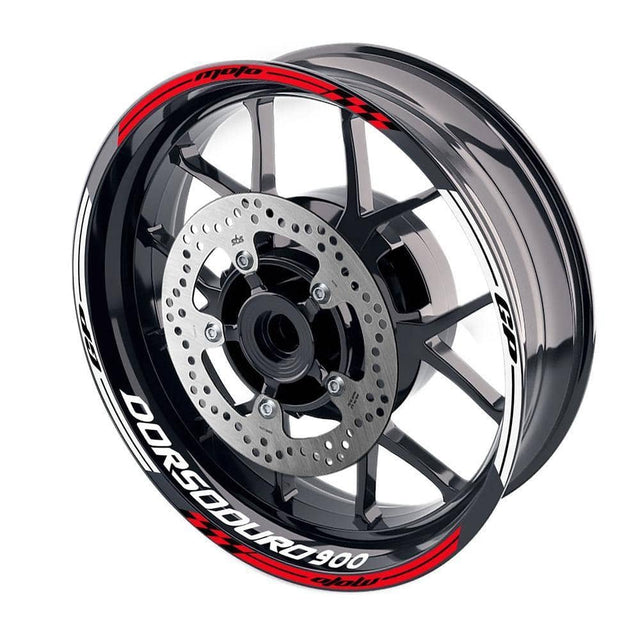 For Aprilia Dorsoduro 900 Logo MOTO 17 inch Rim Wheel Stickers GP01 Racing Check.