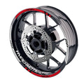 For Ducati Hypermotard 950 Logo MOTO 17 inch Rim Wheel Stickers GP01 Racing Check.