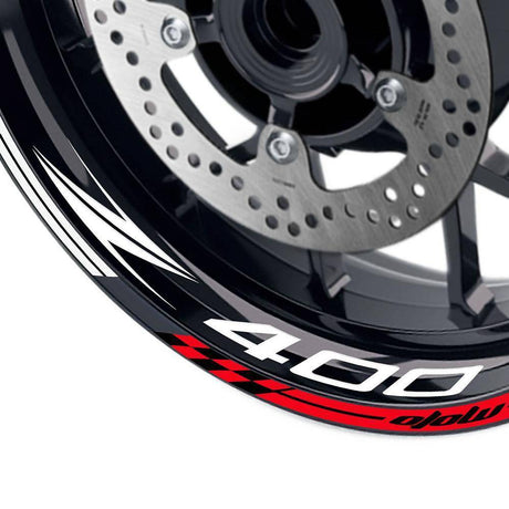For Kawasaki Z400 Logo MOTO 17 inch Rim Wheel Stickers GP01 Racing Check.