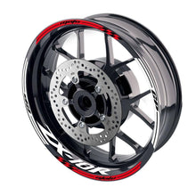 Load image into Gallery viewer, For Kawasaki ZX10R Ninja Logo MOTO 17&#39;&#39; Rim Wheel Stickers GP01 Racing Check.
