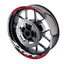 For Kawasaki ZX6R Ninja ZX636 Logo MOTO 17 inch Rim Wheel Stickers GP01 Racing Check.