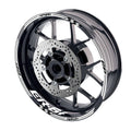 For Kawasaki ER-6F Logo MOTO 17 inch Rim Wheel Stickers GP01 Racing Check.