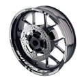 For Aprilia Shiver 900 Logo MOTO 17 inch Rim Wheel Stickers GP01 Racing Check.