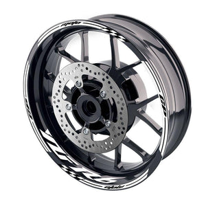 For Yamaha YZF R6 99-18 Logo MOTO 17'' Rim Wheel Stickers GP01 Racing Check.