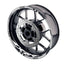 For Kawasaki ZX6R Ninja ZX636 Logo MOTO 17 inch Rim Wheel Stickers GP01 Racing Check.