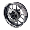For Kawasaki ZX6R Ninja ZX636 Logo MOTO 17 inch Rim Wheel Stickers GP01 Racing Check.