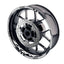 For Kawasaki ZX6RR Ninja ZX600 Logo MOTO 17 inch Rim Wheel Stickers GP01 Racing Check.
