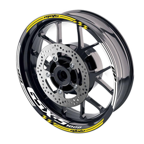 For Suzuki GSXS1000 Logo MOTO 17 inch Rim Wheel Stickers GP01 Racing Check.