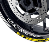 For Suzuki GSX1300R Hayabusa Logo MOTO 17 inch Rim Wheel Stickers GP01 Racing Check.
