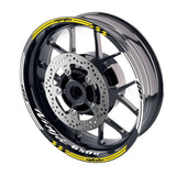 For Kawasaki Ninja 650R Logo MOTO 17 inch Rim Wheel Stickers GP01 Racing Check.