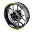 For Kawasaki Z750 Z800 Logo MOTO 17 inch Rim Wheel Stickers GP01 Racing Check.