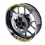 For Kawasaki Z1000 Logo MOTO 17 inch Rim Wheel Stickers GP01 Racing Check.