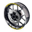 For Kawasaki ZX6R Ninja ZX636 Logo MOTO 17 inch Rim Wheel Stickers GP01 Racing Check.