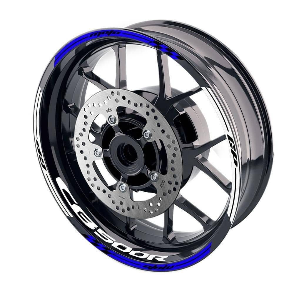 For Honda CB500R Logo MOTO 17 inch Rim Wheel Stickers GP02 Stripes.
