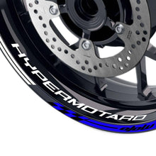 Load image into Gallery viewer, For Ducati Hypermotard 1100 Logo MOTO 17&#39;&#39; Rim Wheel Stickers GP02 Stripes.
