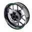 For Aprilia Dorsoduro 900 Logo MOTO 17 inch Rim Wheel Stickers GP02 Stripes.