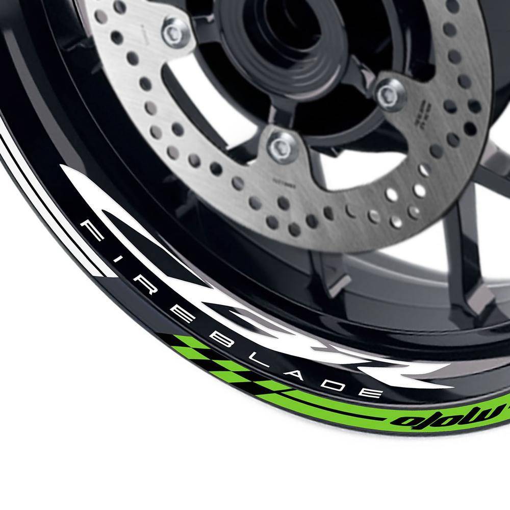 For Honda CBR1000RR 19-21 Logo MOTO 17 inch Rim Wheel Stickers GP02 Stripes.