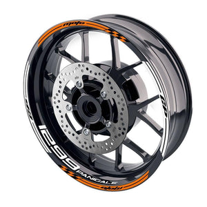 For Ducati 1299 Panigale Logo MOTO 17'' Rim Wheel Stickers GP02 Stripes.