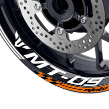 Load image into Gallery viewer, For Yamaha MT-09 Logo MOTO 17&#39;&#39; Rim Wheel Stickers GP02 Stripes.
