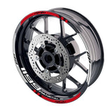 For Ducati 1199 Panigale Logo MOTO 17 inch Rim Wheel Stickers GP02 Stripes.