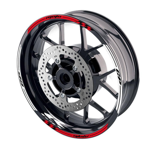 For Suzuki GSXR125 GSXR250 Logo MOTO 17'' Rim Wheel Stickers GP02 Stripes.