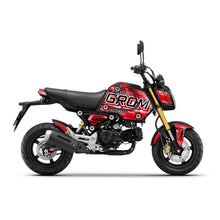 Load image into Gallery viewer, Red Honda GROM Fairing Wrap Graphic Vinyl Decal Sticker 005
