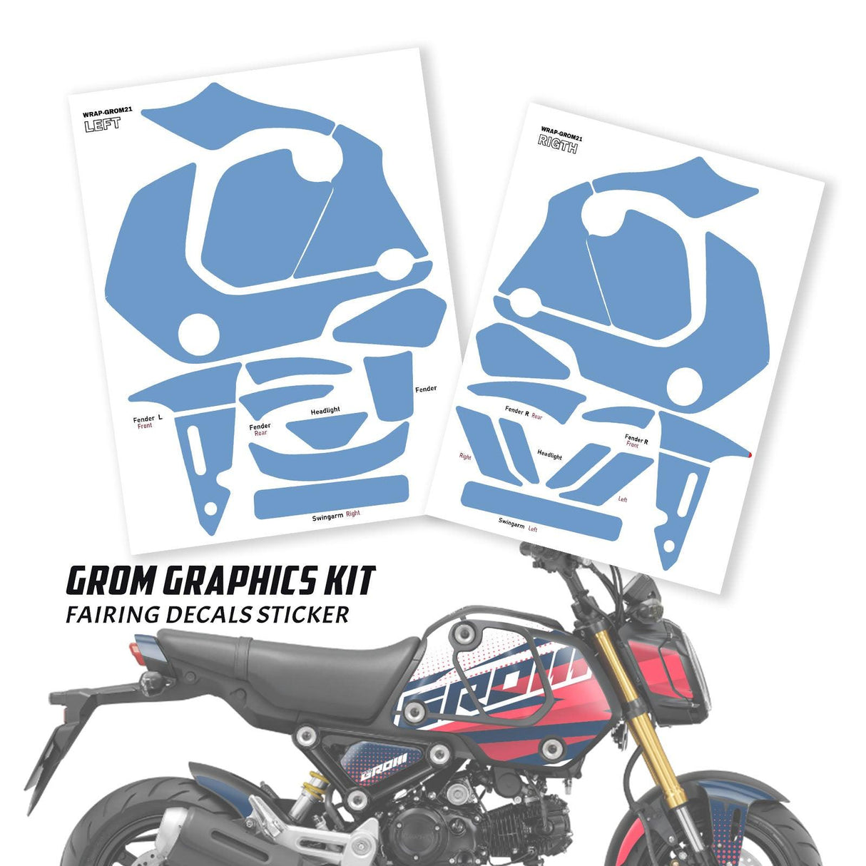 Grom Life Motorcycle Keychain