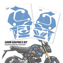 Load image into Gallery viewer, Honda GROM Fairing Wrap Graphic Vinyl Decal Sticker 011
