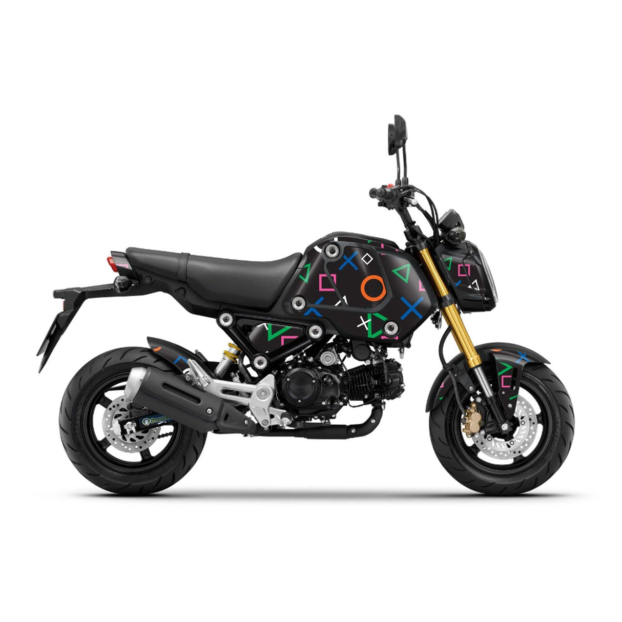 Honda GROM Fairing Wrap Graphic Vinyl Decal Sticker 012 | StickerBao ...