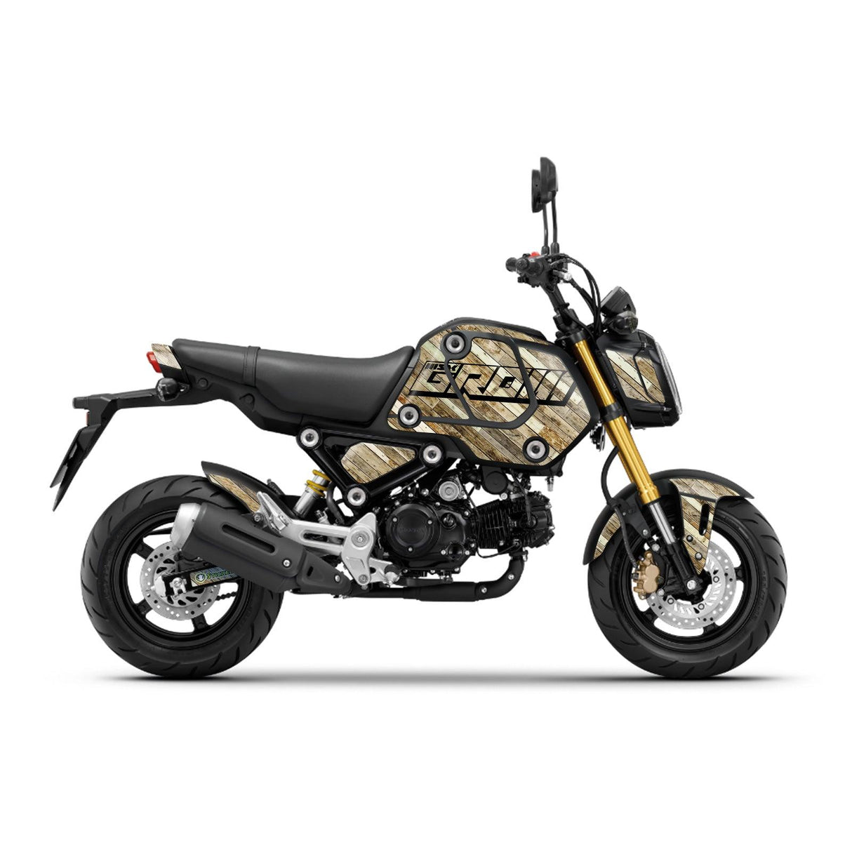 Honda GROM Fairing Wrap Graphic Vinyl Decal Sticker 022
