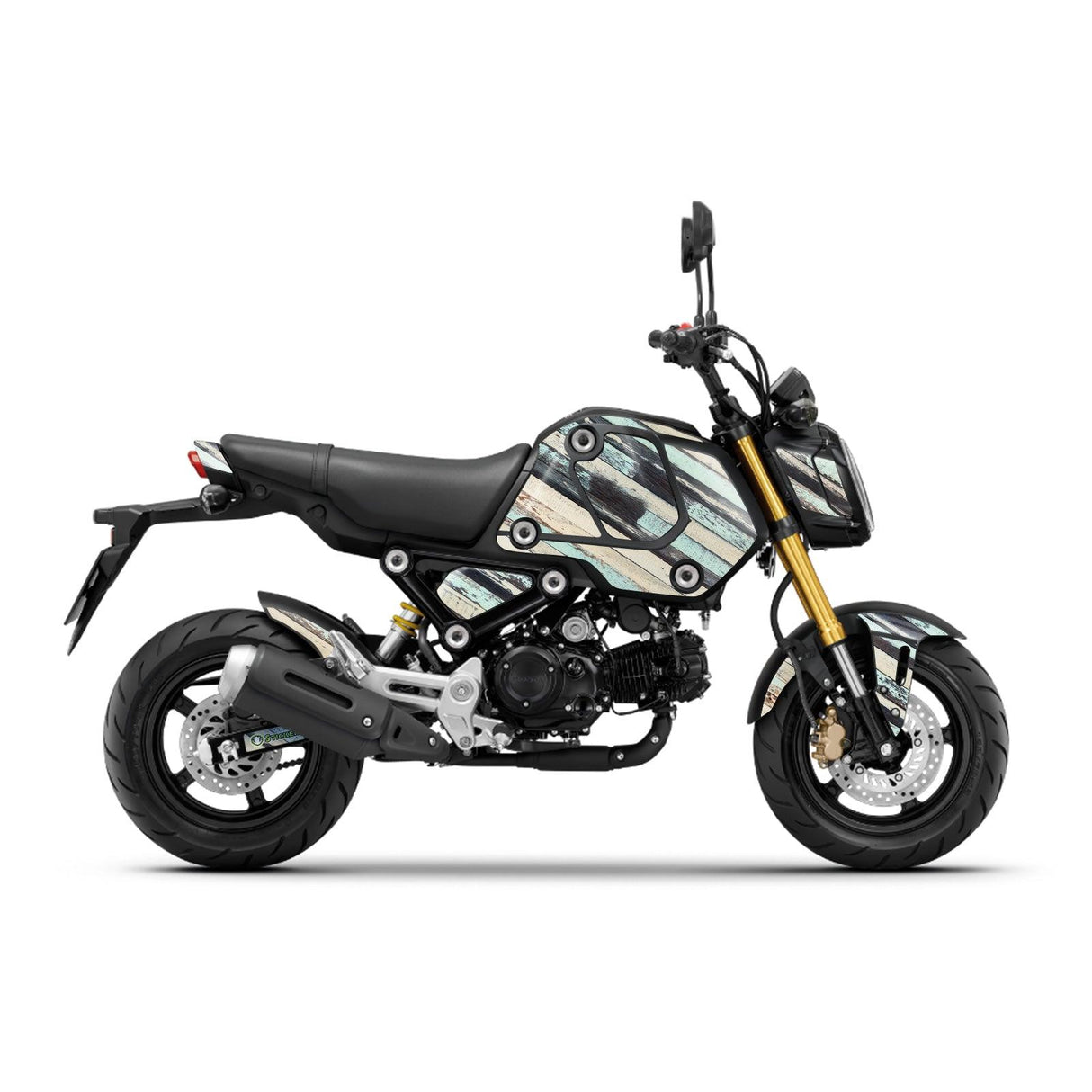 Honda GROM Fairing Wrap Graphic Vinyl Decal Sticker 025