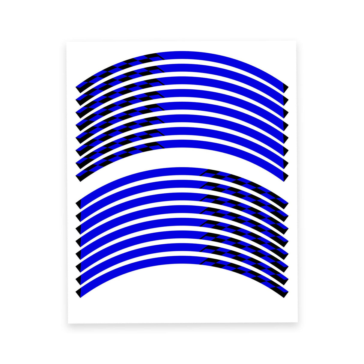 StickerBao Blue C01B Grid Standard Edge Rim Sticker Universal Motorcycle 17 inch Wheel Stripe Decal For Aprilia