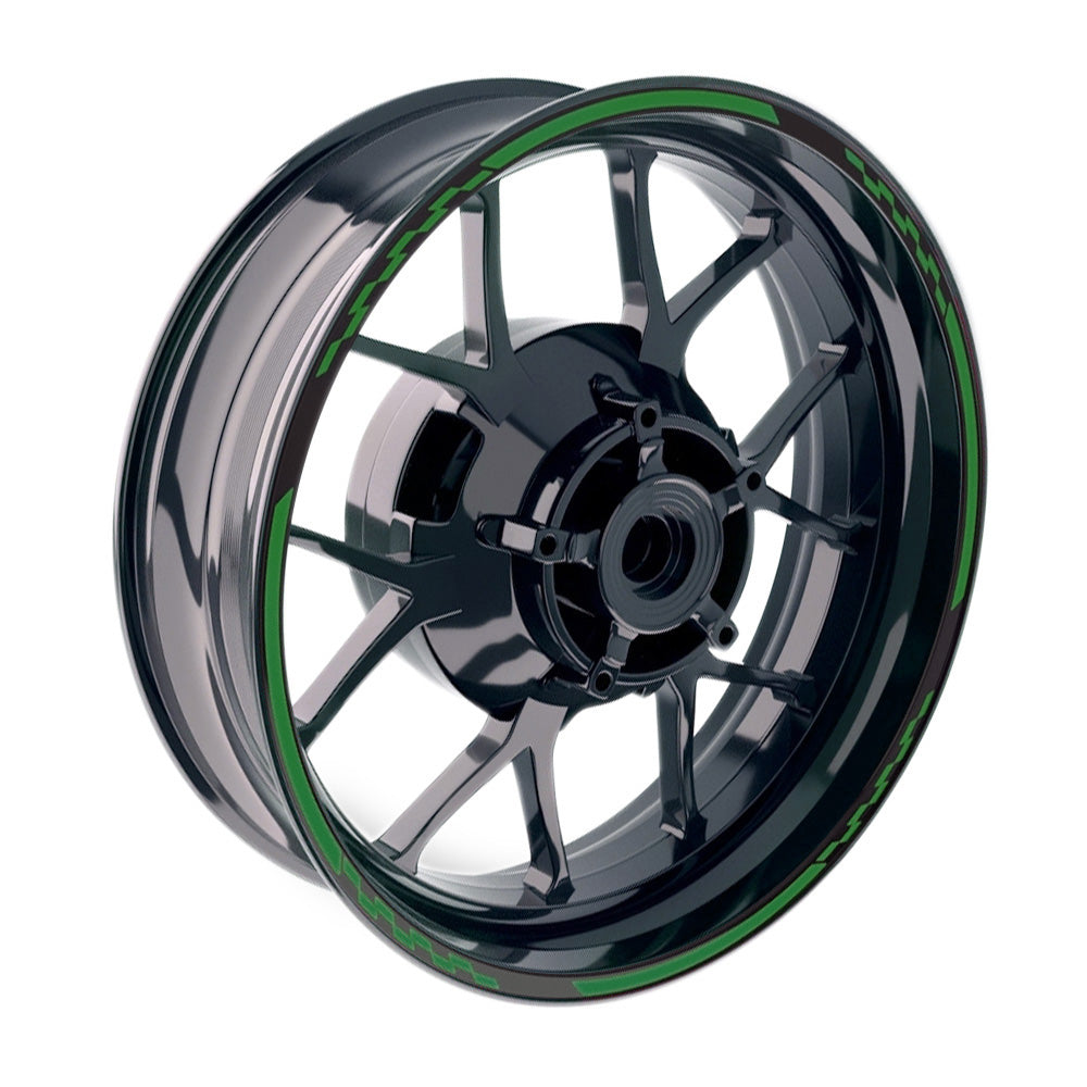 Universal 17 inch Motorcycle C01B Grid Standard Edge Rim Sticker Wheel Stripe Decal For Ducati