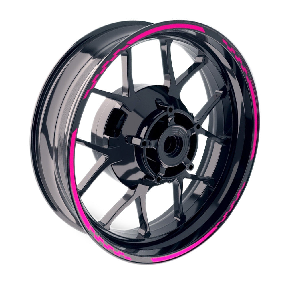 Universal 17 inch Motorcycle C01B Grid Standard Edge Rim Sticker Wheel Stripe Decal For Ducati