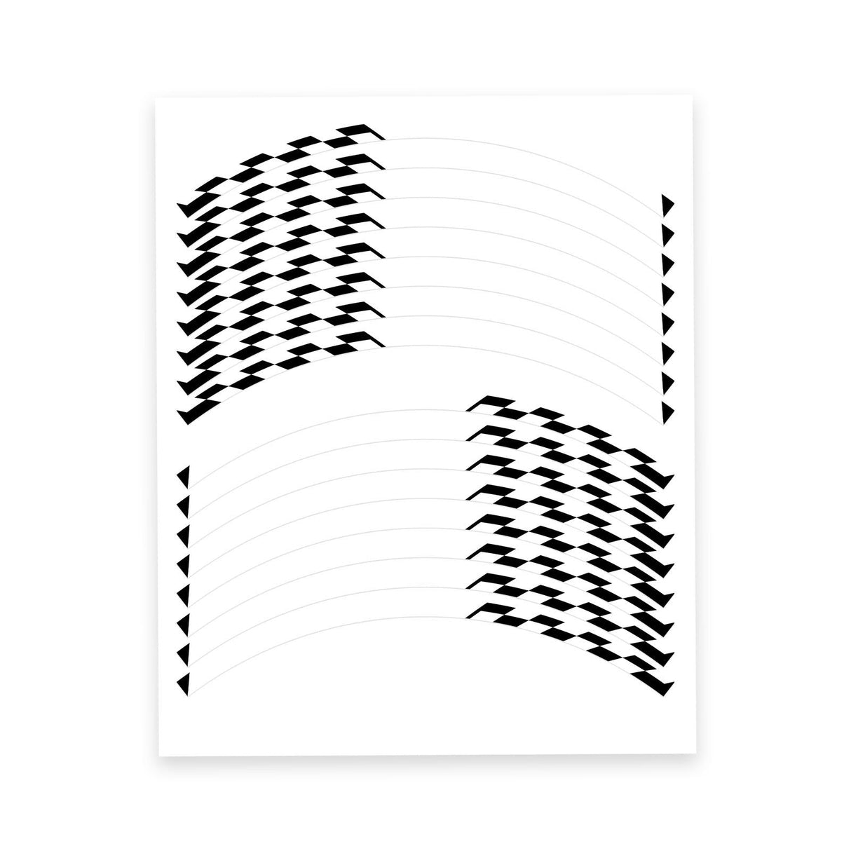 StickerBao White C01B Grid Standard Edge Rim Sticker Universal Motorcycle 17 inch Wheel Stripe Decal For Aprilia
