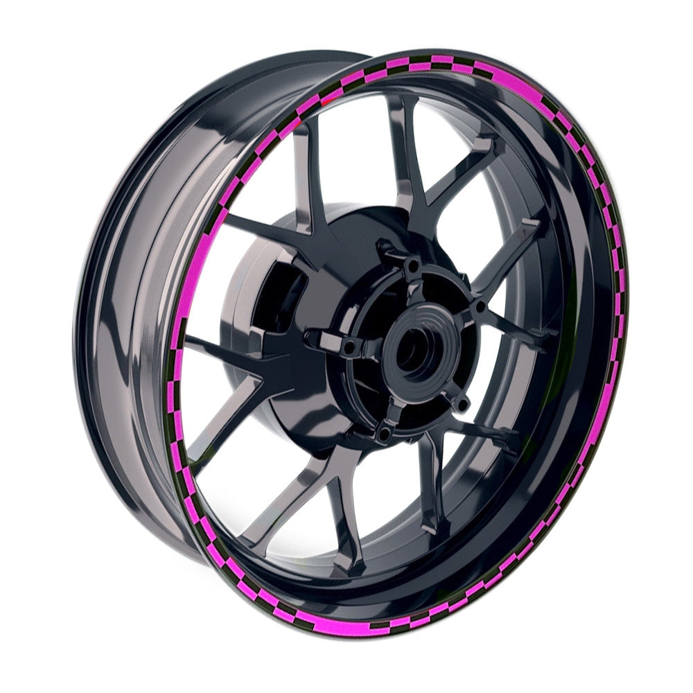 C02B Grid Standard Edge Rim Sticker Universal Motorcycle 17 inch Wheel Stripe Decal For Honda