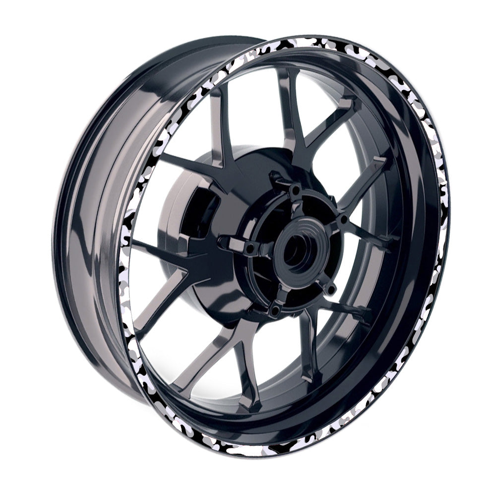 17 inch F1B Camouflage Standard Edge Rim Sticker Universal Motorcycle Rim Wheel Stripe Decal For Honda