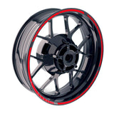 17 inch Rim Wheel Stickers S02B Strip Stripes Black Rim Skin Decal Tapes | For Suzuki GSX-R 600 750 1000.