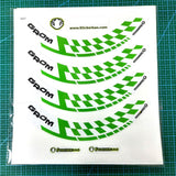 For Honda GROM Logo 12 inch  Rim Wheel Stickers CA01W 2-Piece Decal - StickerBao Wheel Sticker Store
