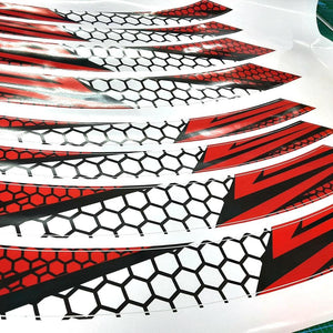 Honeycomb pattern | 17'' Rim Wheel Stickers B01B Honeycomb Pattern Inner Rim Decal | For Honda CBF1000 CBF250 CBF600 - StickerBao Wheel Sticker Store