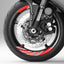 17 inch Rim Wheel Stickers STRIPE01 Stripe 2-Piece Decal | For Honda VFR800F VFR1200F VFR800X StickerBao