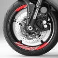 17 inch Rim Wheel Stickers STRIPE01 Stripe 2-Piece Decal | For Honda VFR800F VFR1200F VFR800X StickerBao