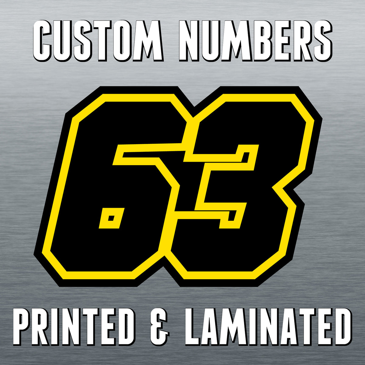 STICKERBAO - Custom Racing Number Stickers - Defy the Weather: Track W ...