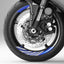 17 inch Rim Wheel Stickers STRIPE01 Stripe 2-Piece Decal | For Honda VFR800F VFR1200F VFR800X StickerBao