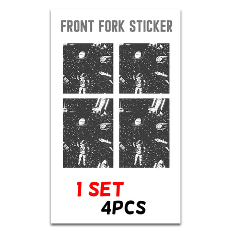 MX Drit Bike Front Fork Wrap Sticker Protection For Honda Yamaha Kawaski Suzuki [TT03 Space] - StickerBao Wheel Sticker Store