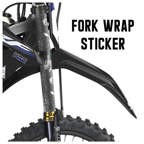 MX Drit Bike Front Fork Wrap Sticker Protection For Honda Yamaha Kawaski Suzuki [TT03 Space] - StickerBao Wheel Sticker Store