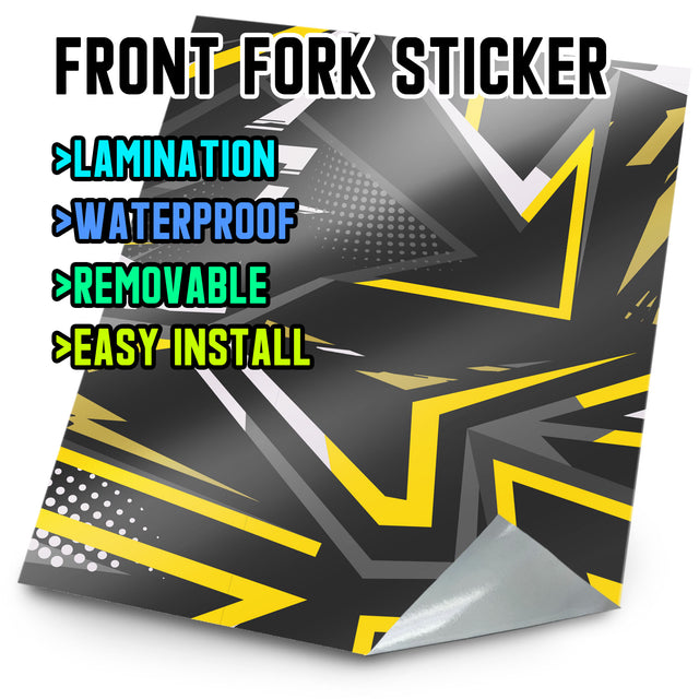 MX Drit Bike Front Fork Wrap Sticker Protection For Honda Yamaha Kawaski Suzuki [TT04 Arrow] - StickerBao Wheel Sticker Store